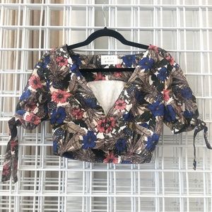 Lost + Wander Floral Crop Top